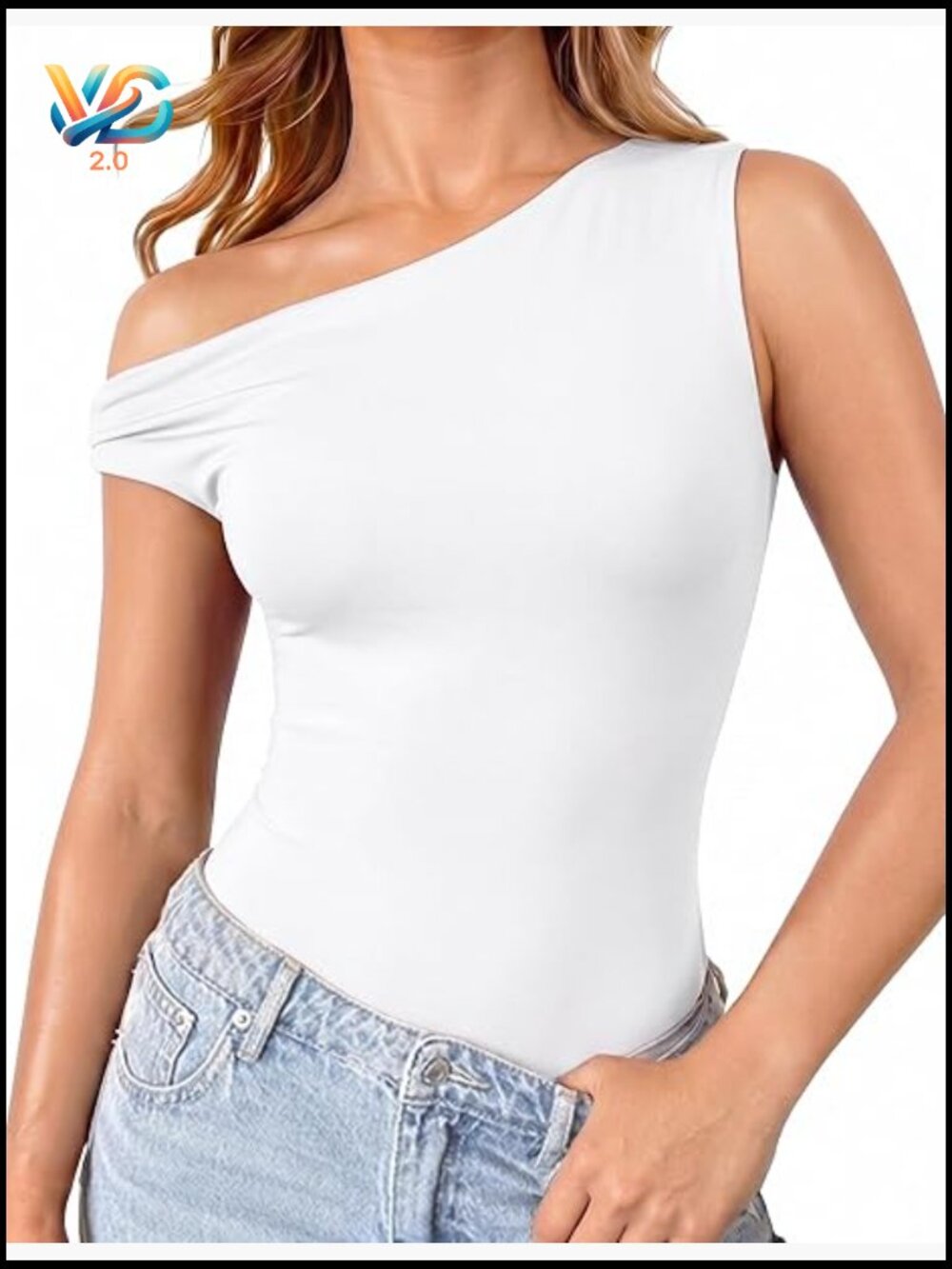 Off Shoulder Thong Bodysuit Asymmetric Double Lined Going Out Tops Leotard